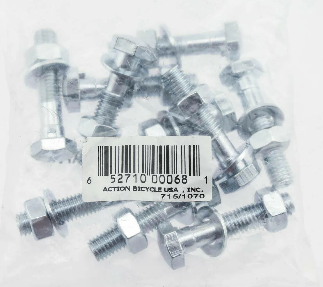 10 Quanity Vintage / Kids Bicycle Anti Turn Stem Neck Bolts 8mm x 37mm NEW