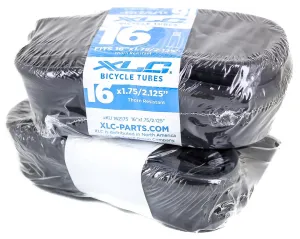 2 QTY XLC 16x1.75/2.125" 35mm Schrader Valve Thorn Resistant Wrap Bike Tubes NEW