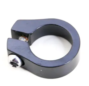 28.6mm / 1-1/8" Road BMX MTB Bicycle Seatpost Clamp Aluminum Black NEW