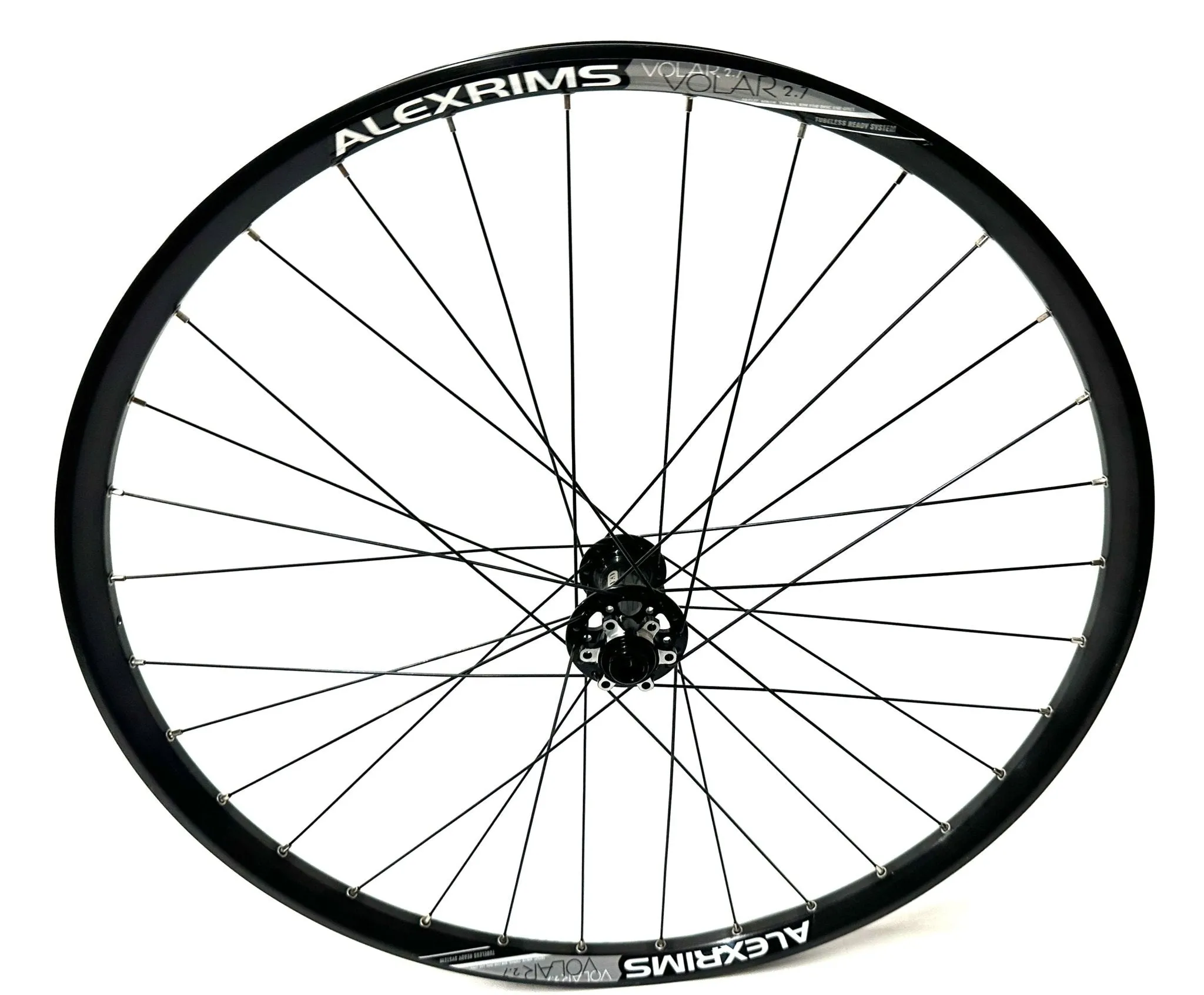 Alexrims Volar 2.7 27.5" Thru Axle 110mm x 15mm Boost Front Disc 32h Wheel New
