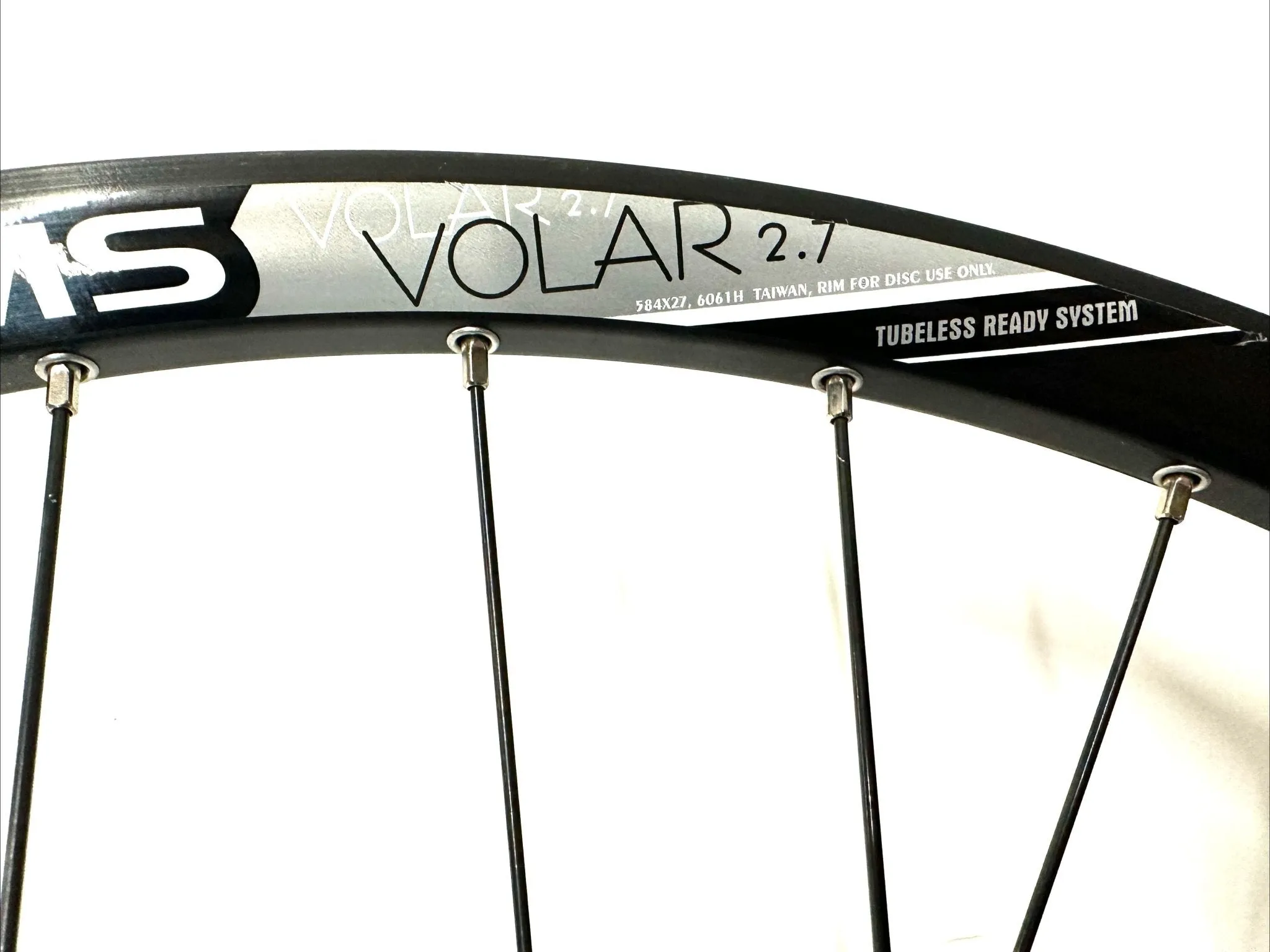 Alexrims Volar 2.7 27.5" Thru Axle 110mm x 15mm Boost Front Disc 32h Wheel New