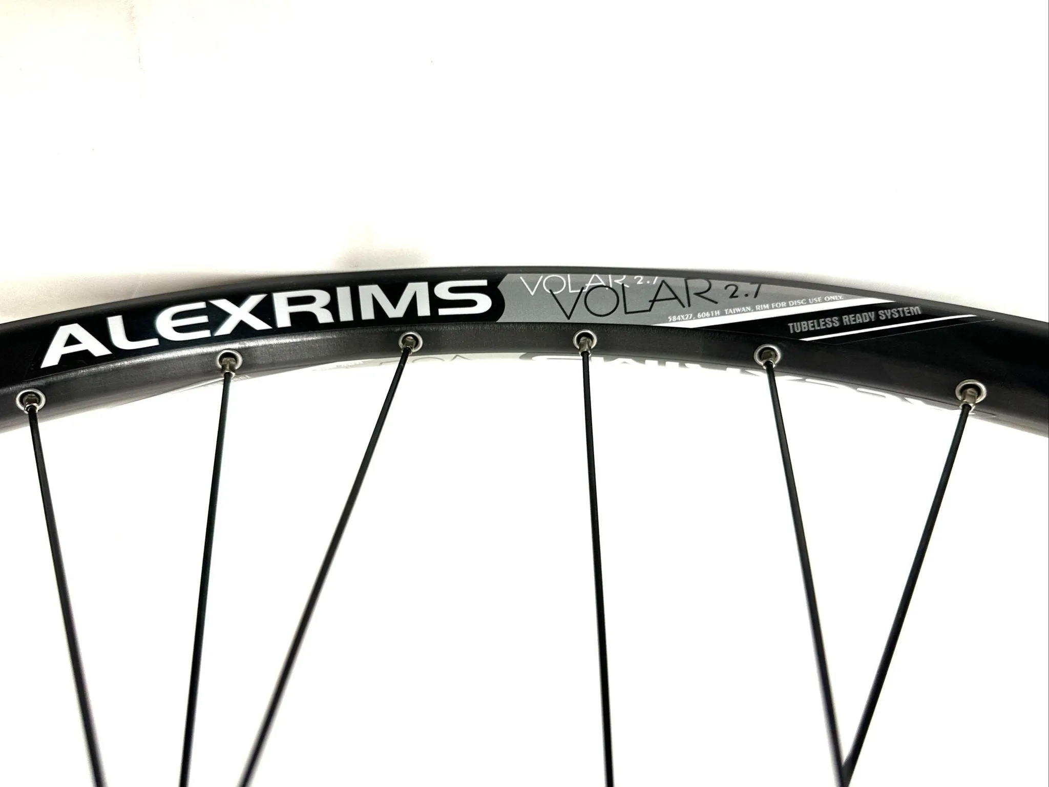 Alexrims Volar 2.7 27.5" Thru Axle 110mm x 15mm Boost Front Disc 32h Wheel New