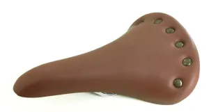 Brown Hybrid Urban Commuter Hybrid Bike Saddle Seat Brown Riveted NEW