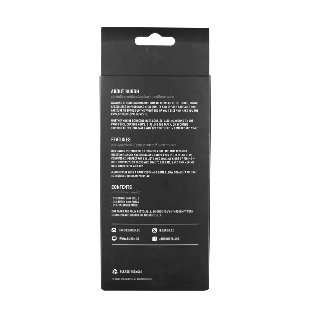 Burgh Mosaic Stealth Bartape (Black)