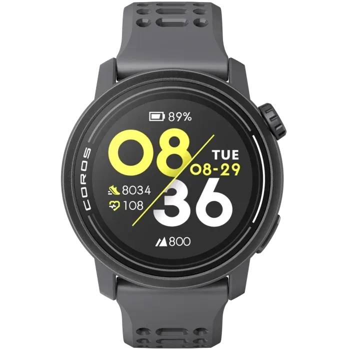 Coros Pace 3 Silicone Smart Watch (Black)