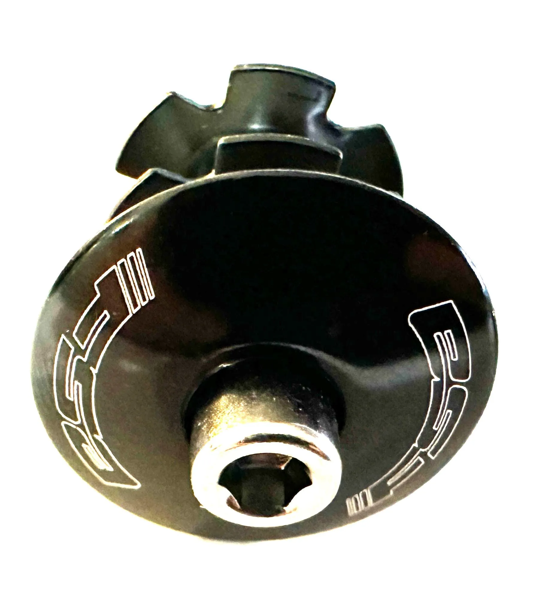 FSA Bicycle Bike Black Alloy Headset Star Nut & Top Cap Set  1-1/8" New