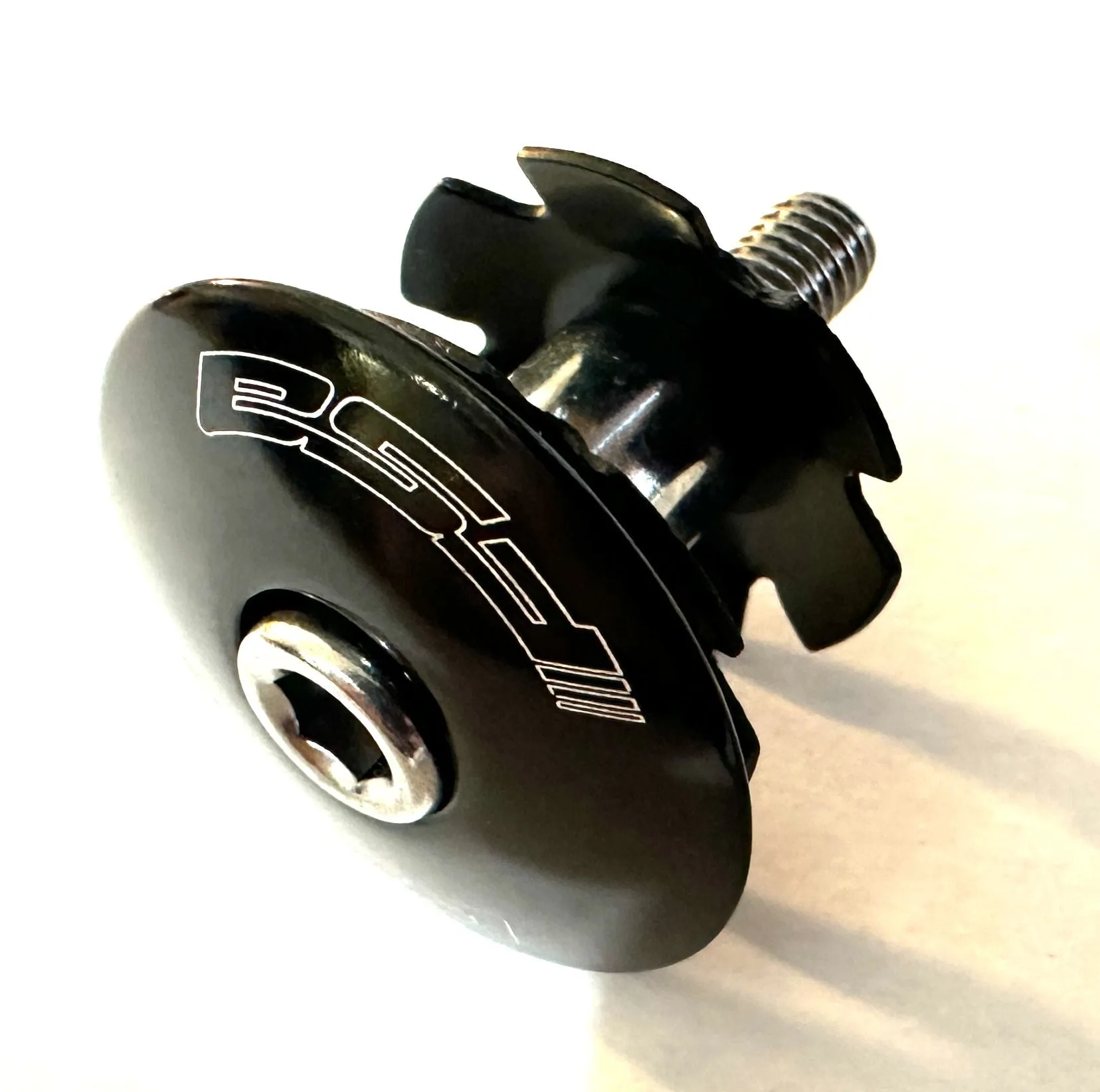 FSA Bicycle Bike Black Alloy Headset Star Nut & Top Cap Set  1-1/8" New