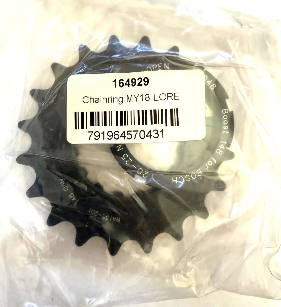 FSA Bosch E-Bike Steel Chainring 20t Sprocket WA138-20T 135/142 148 only NOS