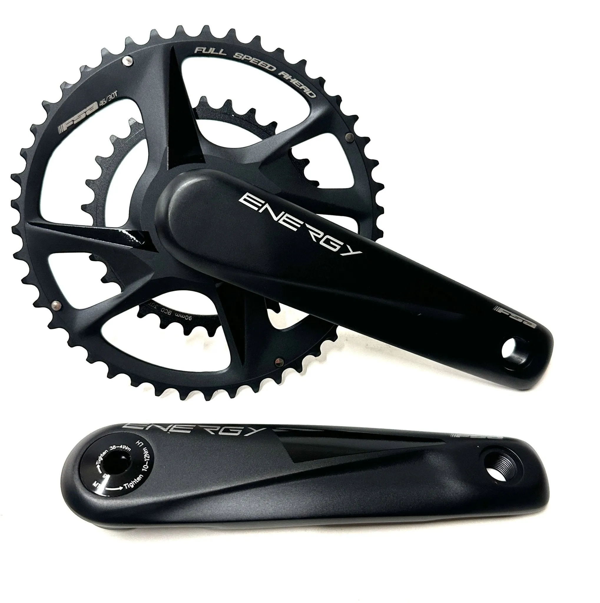 FSA Energy Modular Road Gravel Crankset 170mm 9/10/11/12-Speed, 46/30t,  New