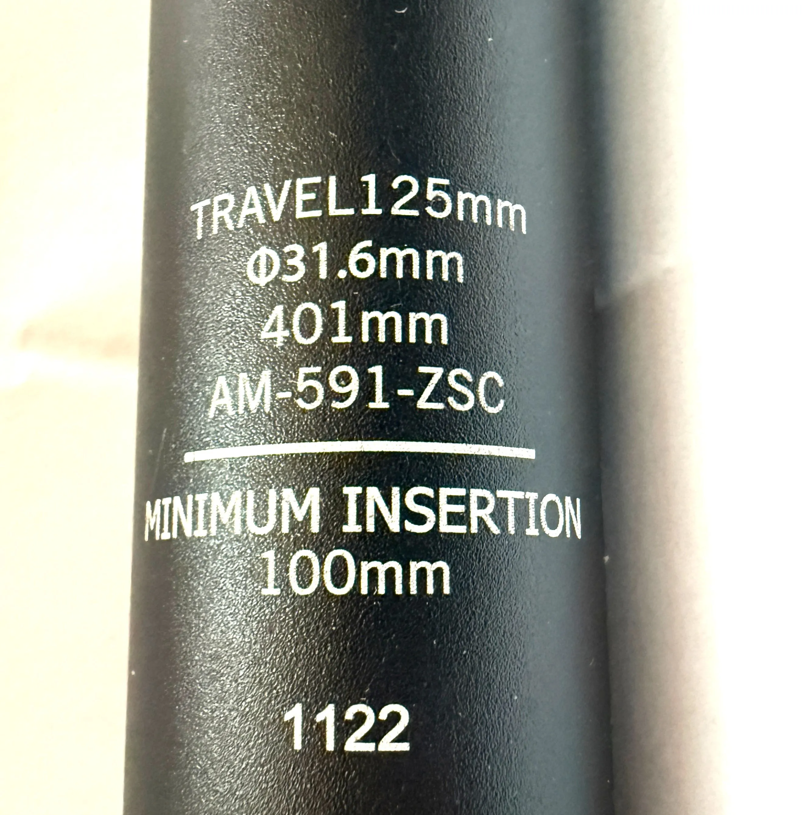 FSA FLOWTRON MTB DROPPER SEATPOST 31.6mm 125mm Travel Flat Bar Remote New in Box