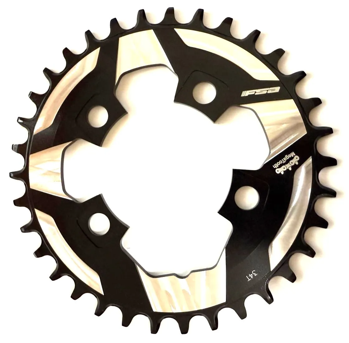 FSA K-Force MTB ABS BCD76 34 tooth Alloy MTB 4 Bolt Bike 1x11 Chainring WB335