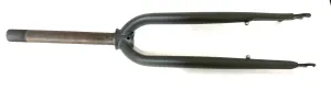 Izip Simi 1 1/8" 26" Threaded Steel Bike Fork 100mm QR Disc Axle-Crown 410mm NEW