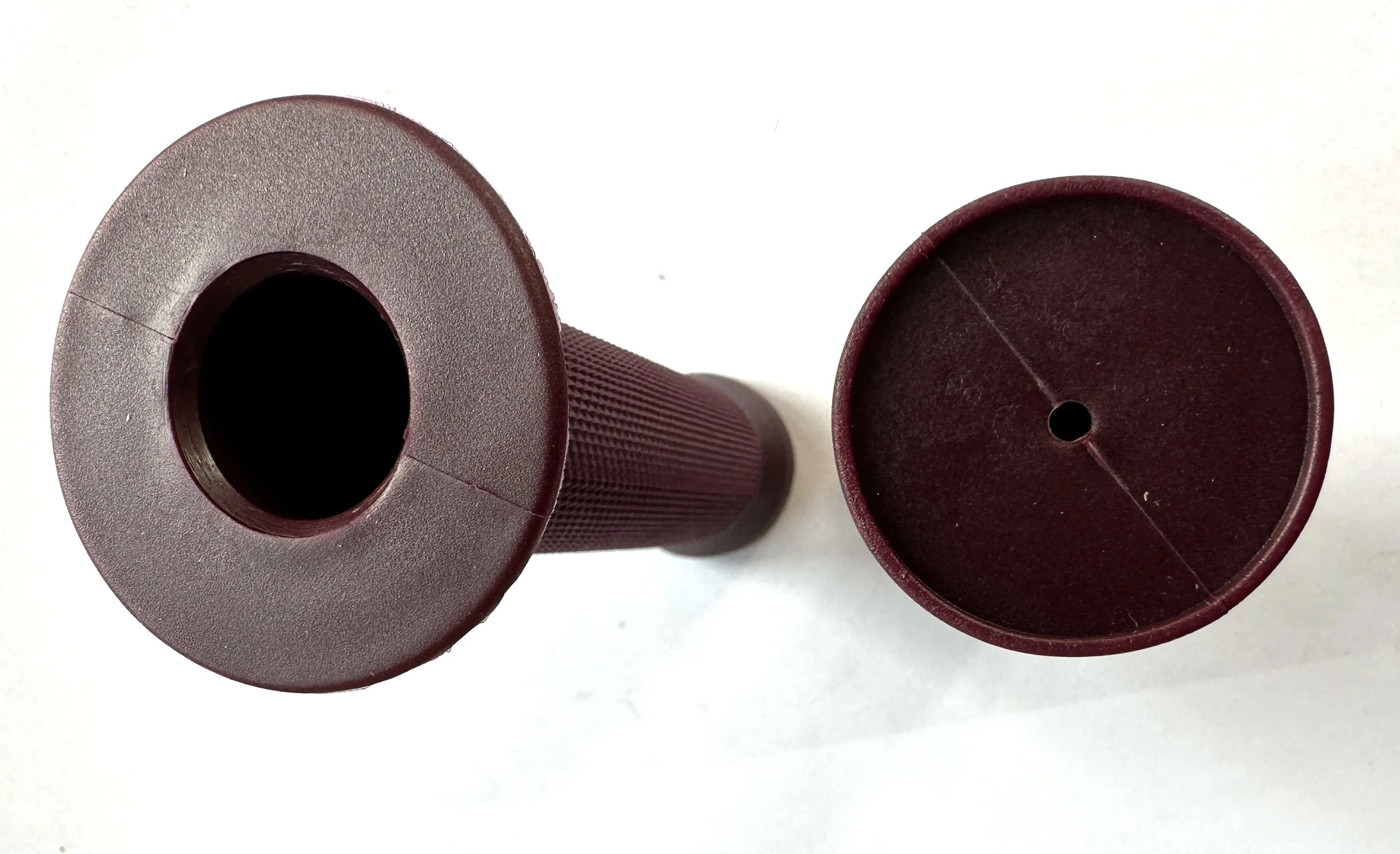 Lot of 3 Framed M-Wave BMX Rubber Bike 130mm Slide On Grips Dark Burgandy New