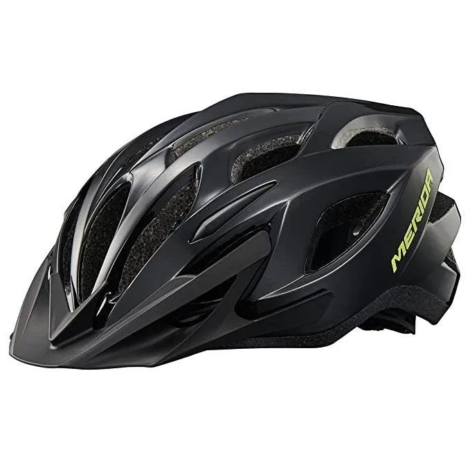 Merida Charger KJ201-Y-1 MTB Cycling Helmet (Matt Black/Shiny Black)