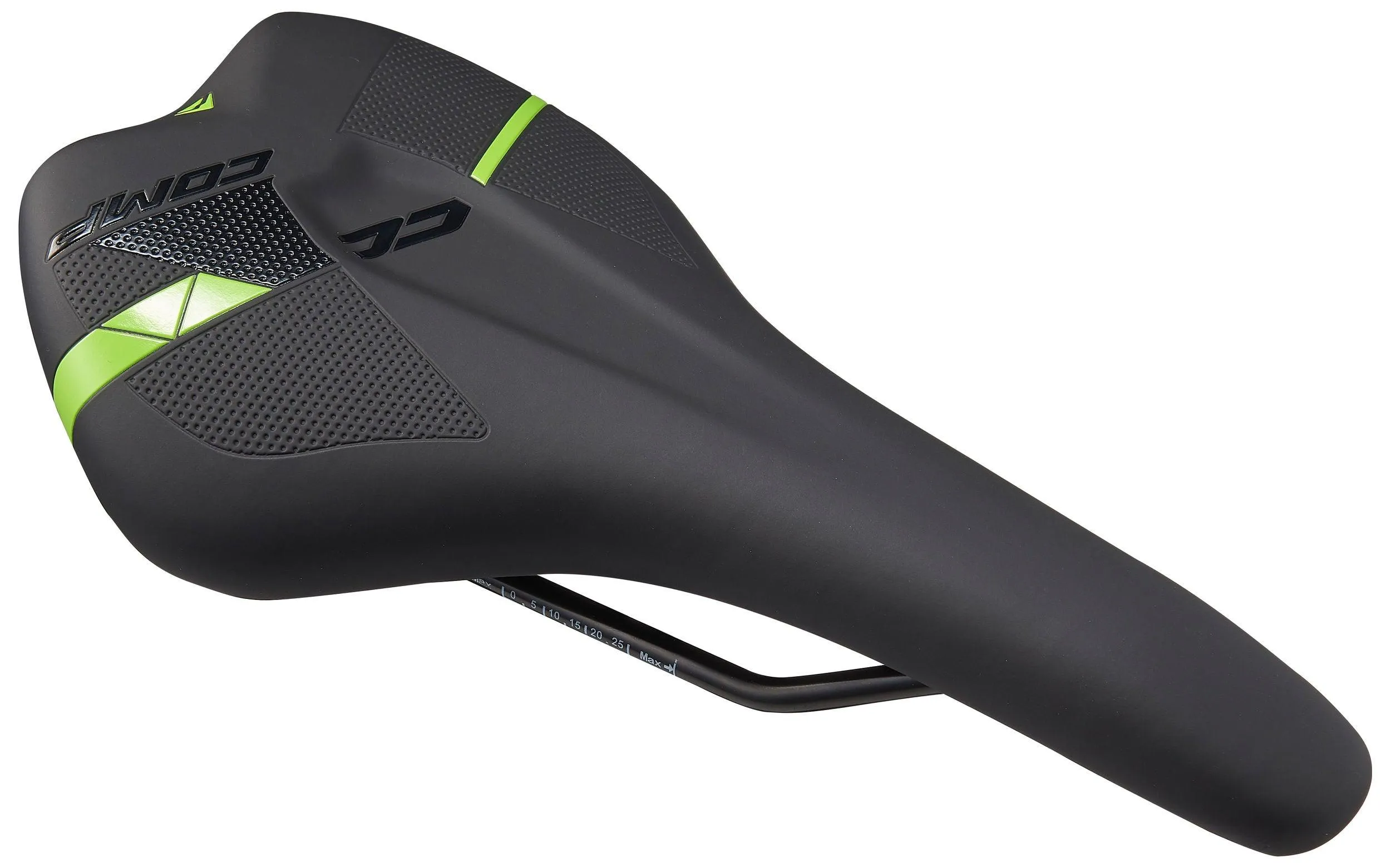 Merida Comp CC Saddle (Black Matt/Glossy Green)