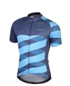 Nuckily MA027 SS Mens Cycling Jersey (Blue)
