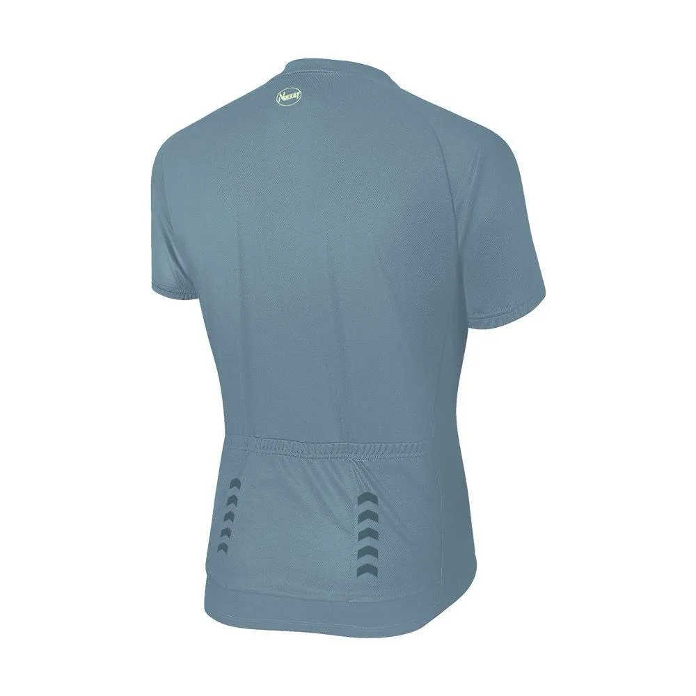 Nuckily MA032 Men's Cycling Jersey (Gray Blue)