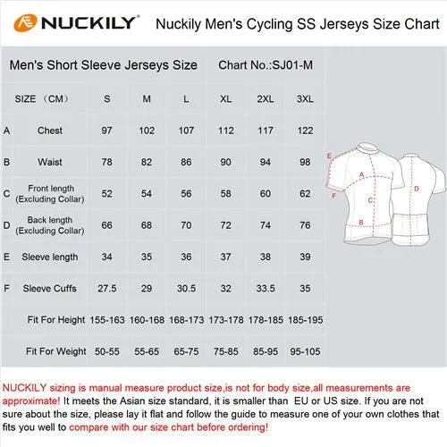 Nuckily MA032 Men's Cycling Jersey (Gray Blue)
