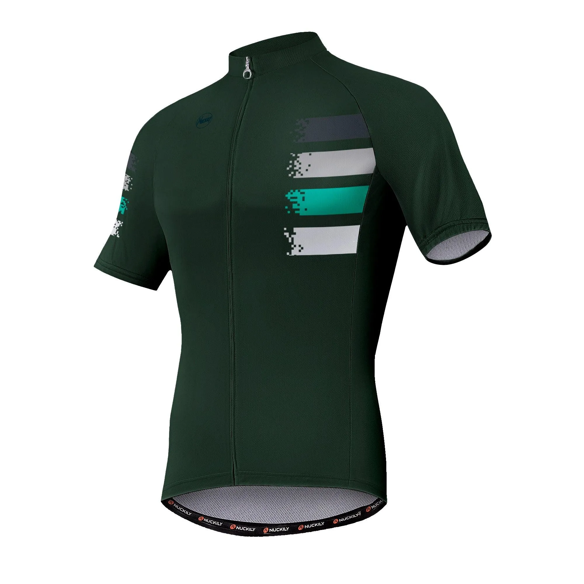 Nuckily MA033 Men's Cycling Jersey (Dark Green)