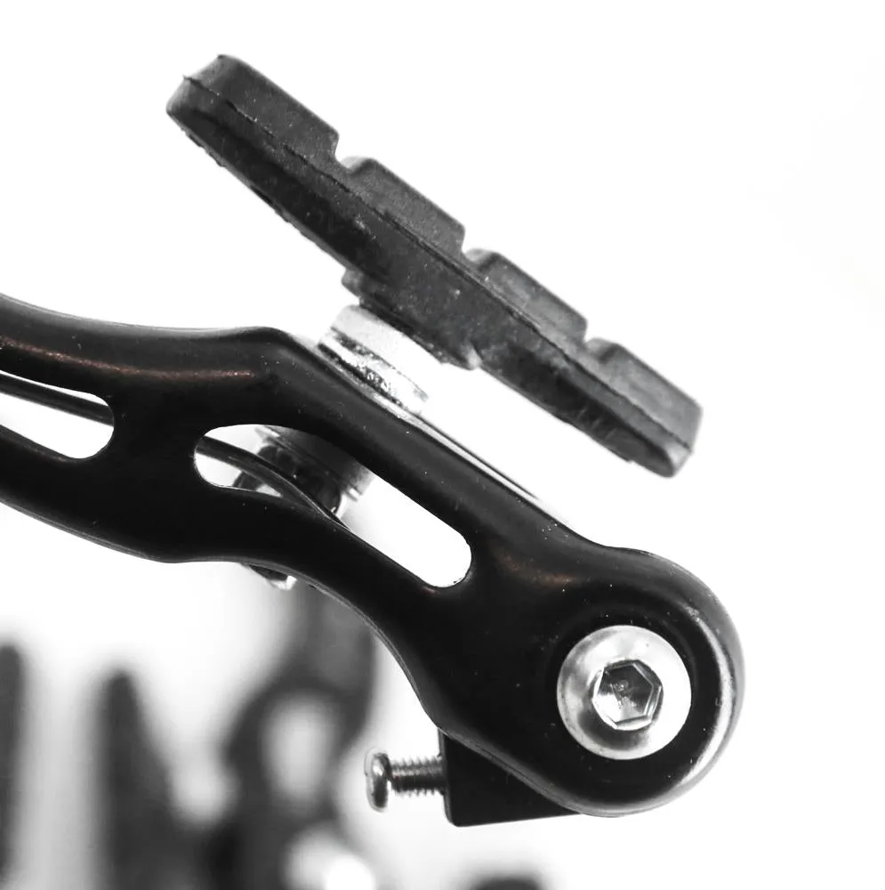 Power V Brake Linear Pull Brakeset   Levers Black MTB Hybrid Bike F   R NEW