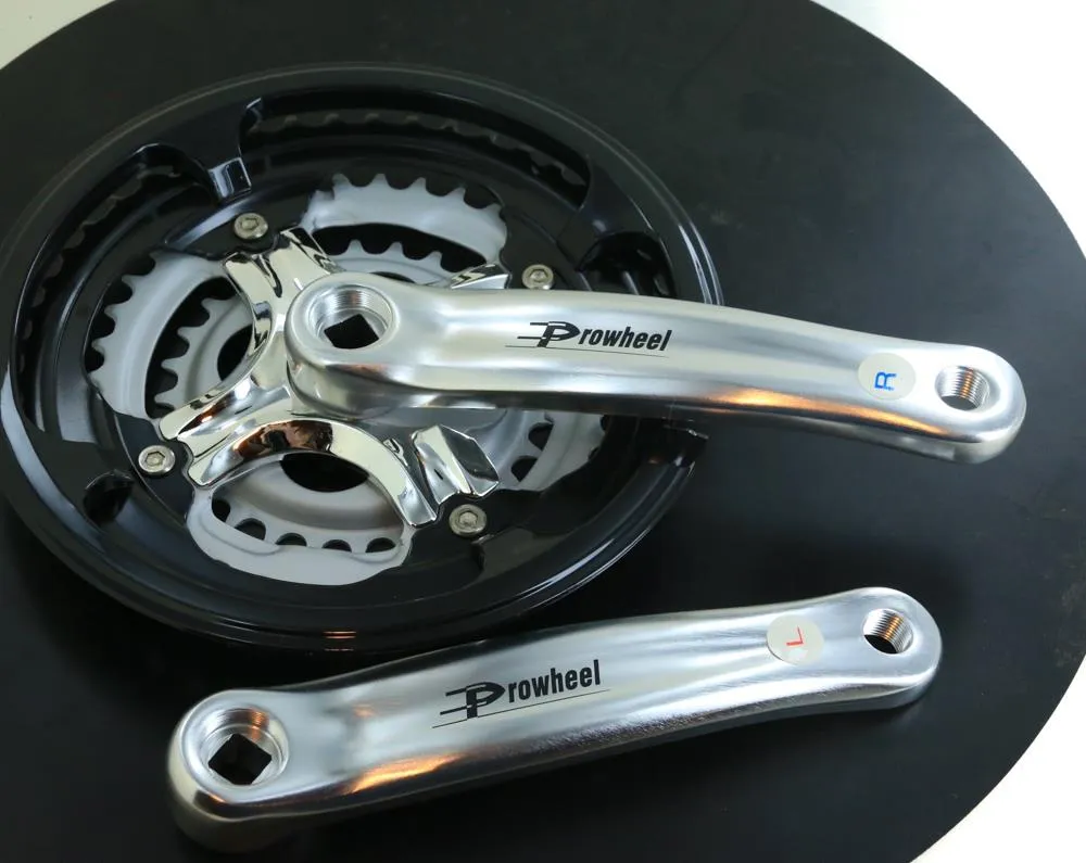 ProWheel 48/38/28T 7/8 Speed Square Taper Hybrid Bike Crankset 170mm NEW