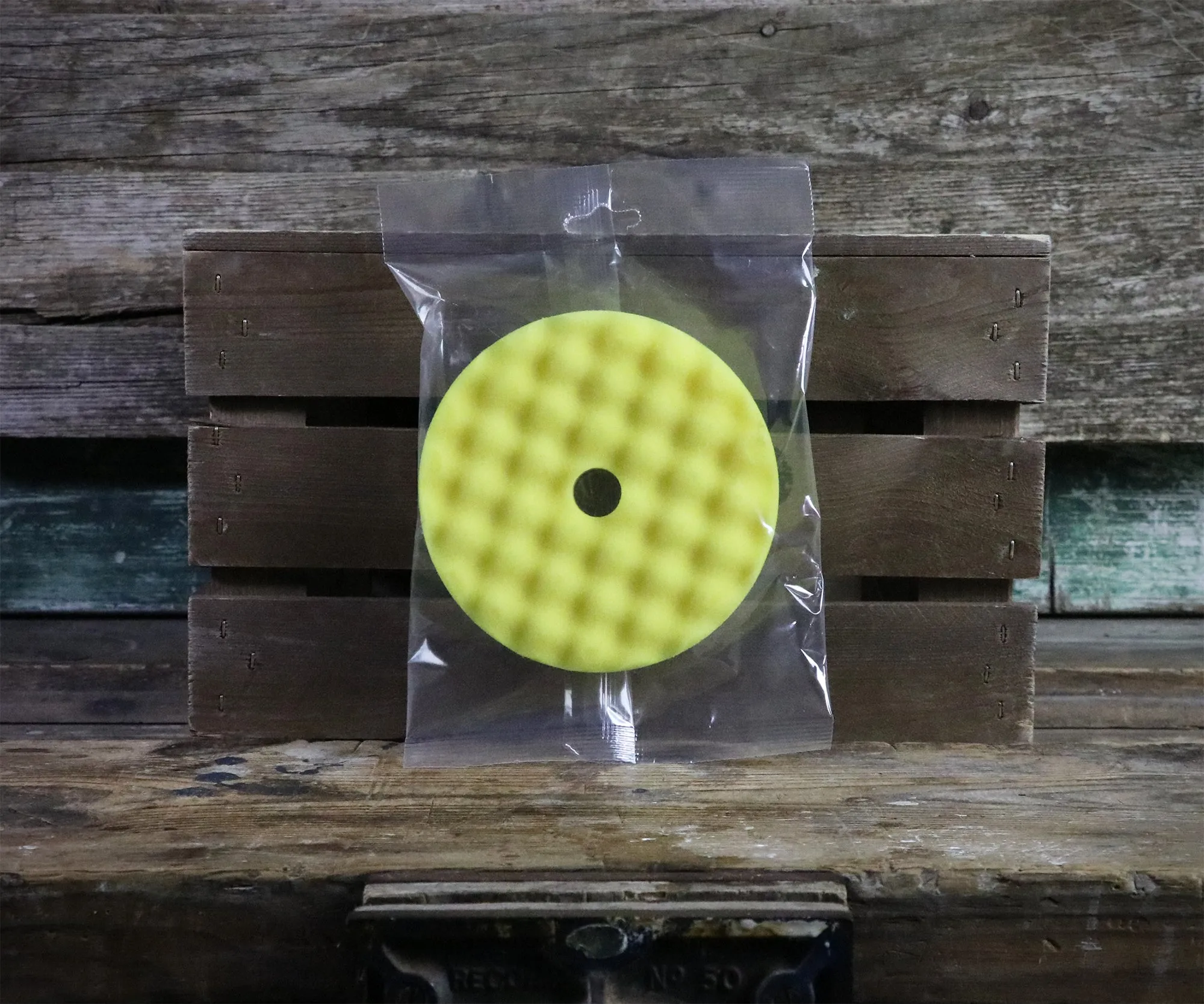 RUPES Yellow Rotary Waffle Pad - Fine