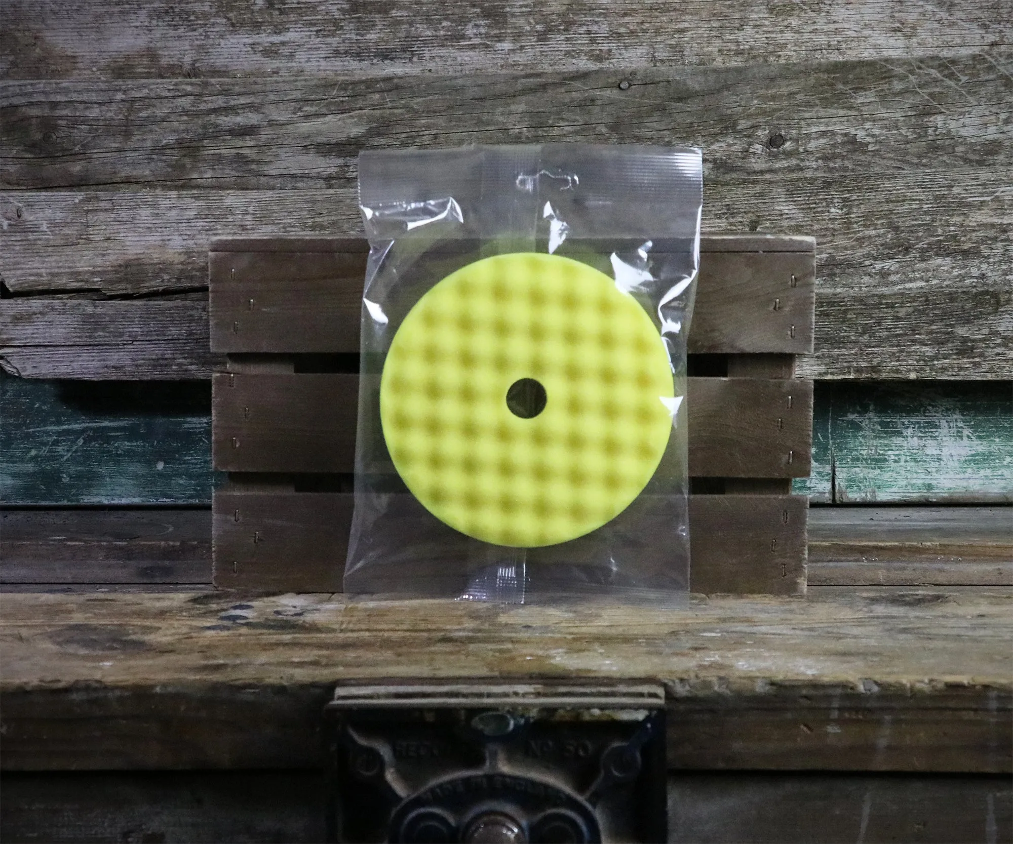 RUPES Yellow Rotary Waffle Pad - Fine