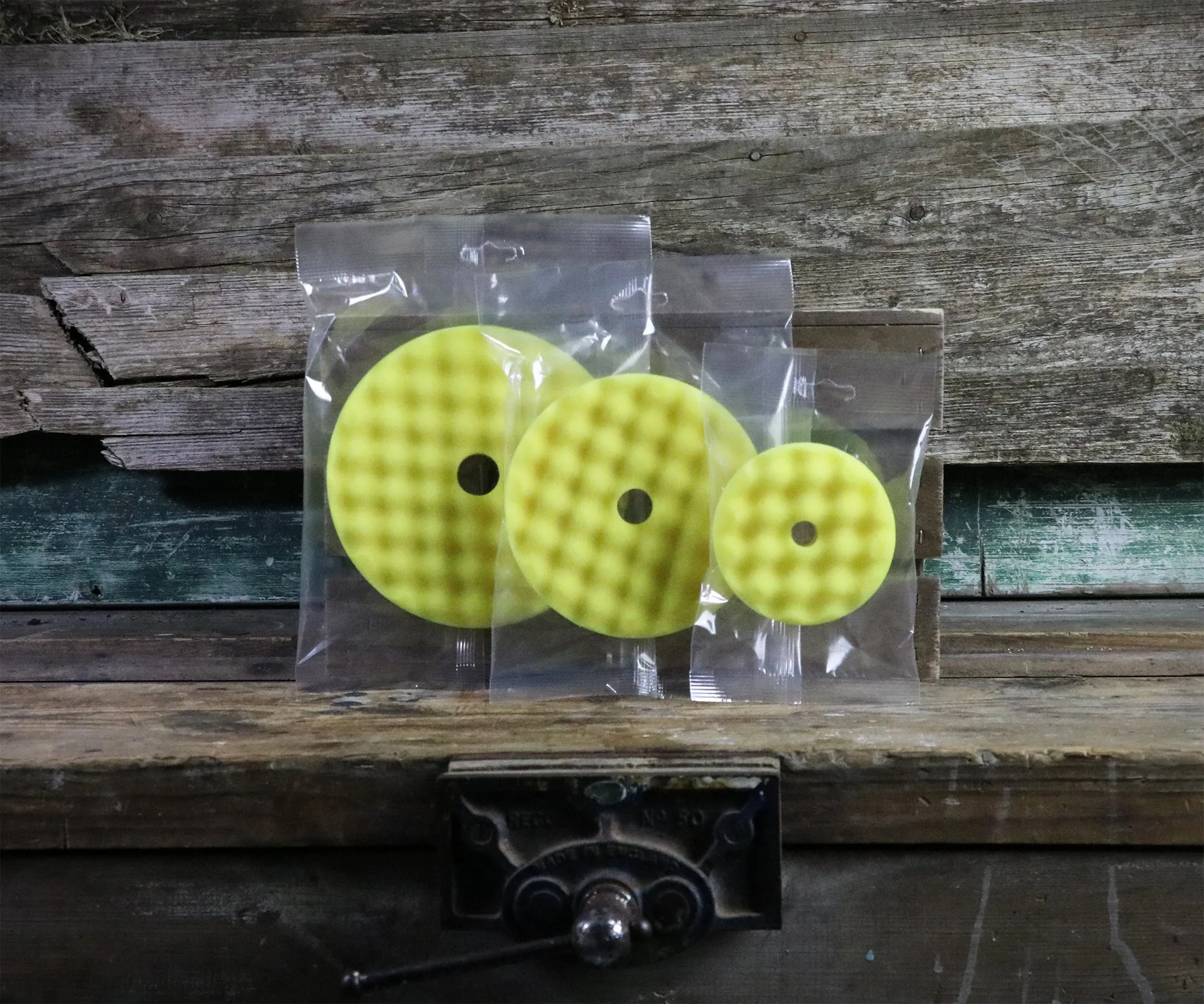 RUPES Yellow Rotary Waffle Pad - Fine