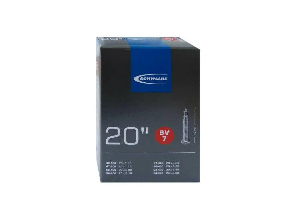 Schwalbe SV7 20x1.5-2.5 40mm Presta MTB Tube