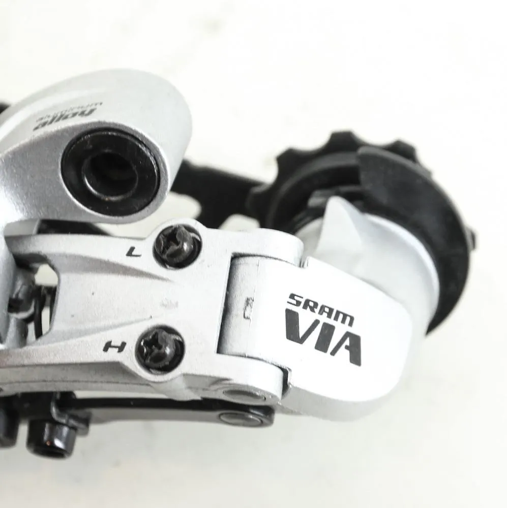 SRAM Via MTB Hybrid Bike Rear Derailleur Silver NEW