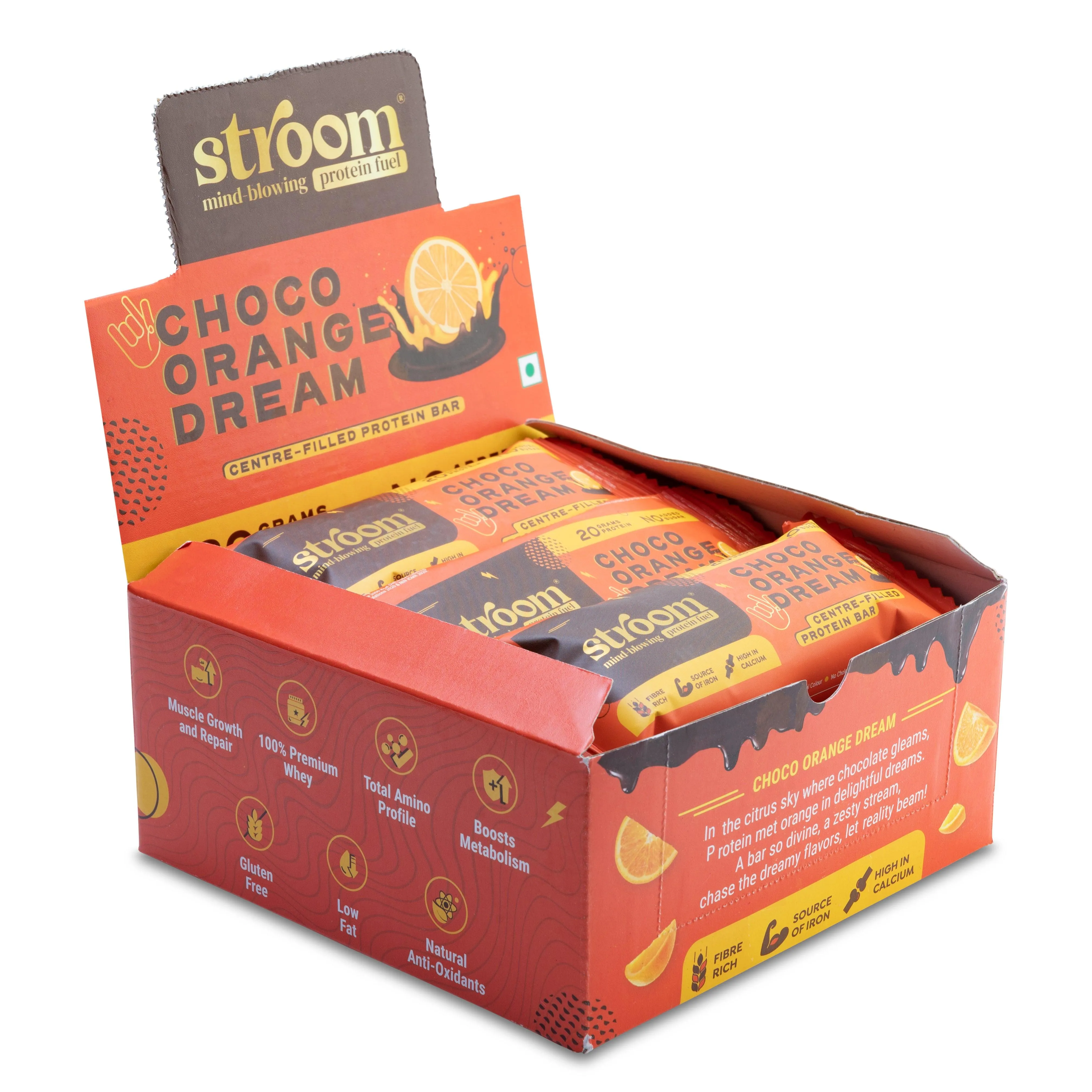 Stroom Choco Orange Dream 20g Protien Bars