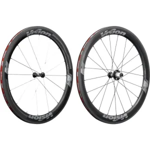 Vision Metron 55 SL Carbon Tubeless Ready Disc Brake Wheel - Shimano (Black/Red)